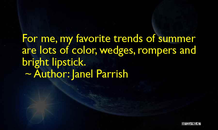 Favorite Color Quotes By Janel Parrish