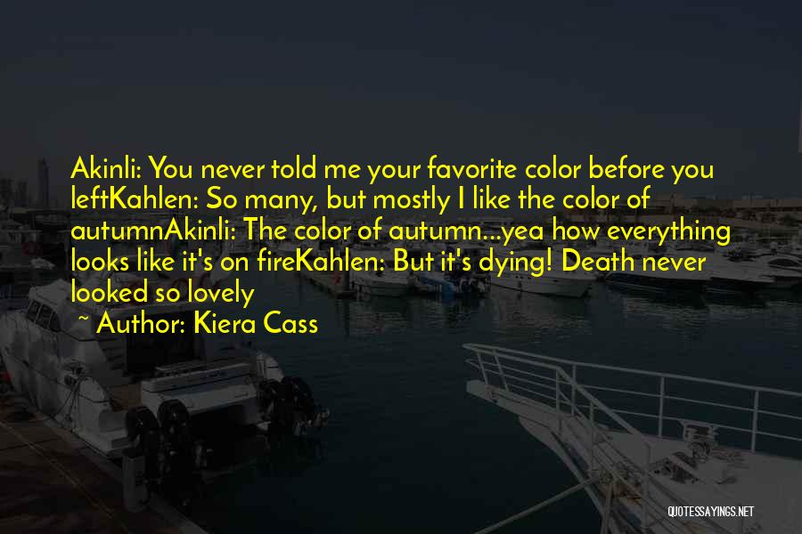 Favorite Color Quotes By Kiera Cass