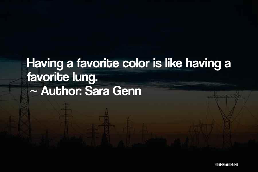 Favorite Color Quotes By Sara Genn