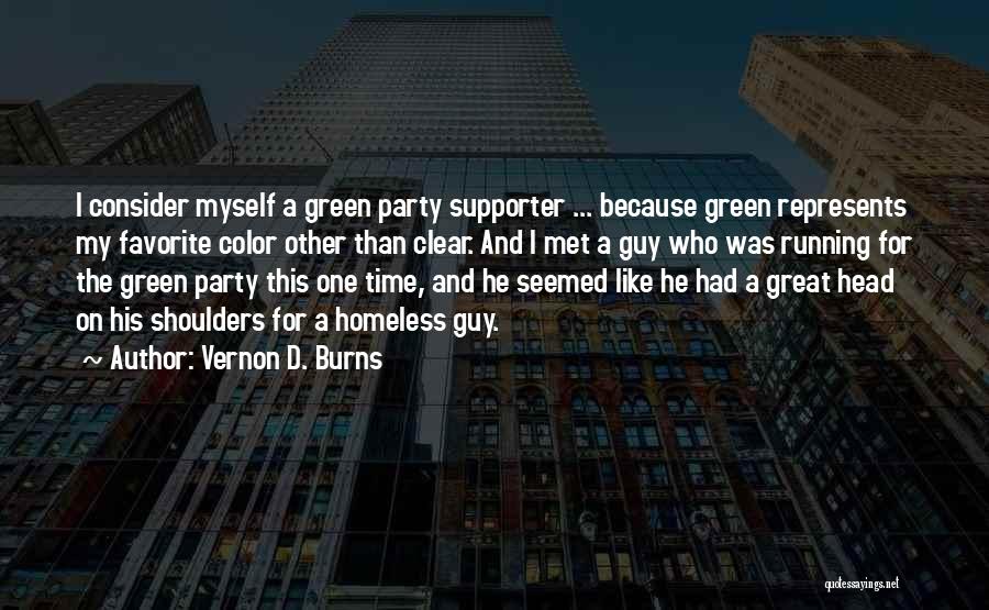 Favorite Color Quotes By Vernon D. Burns