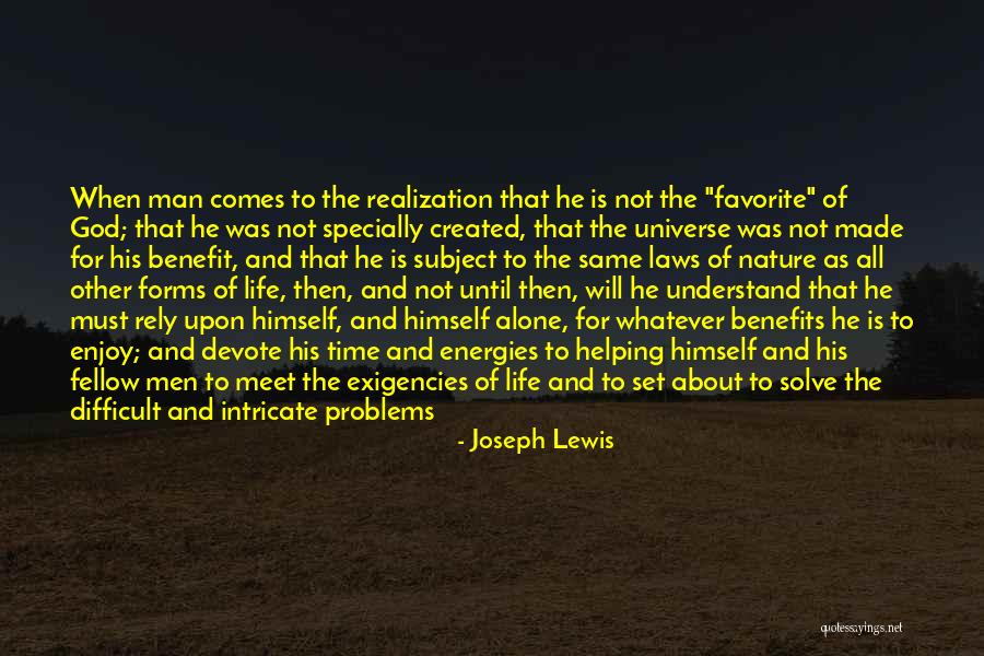 Favorite Place Quotes By Joseph Lewis