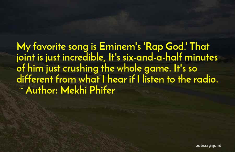 Favorite Rap Song Quotes By Mekhi Phifer