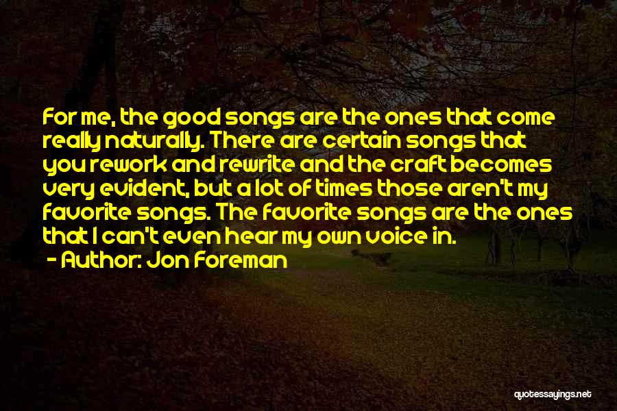 Favorite Song Quotes By Jon Foreman