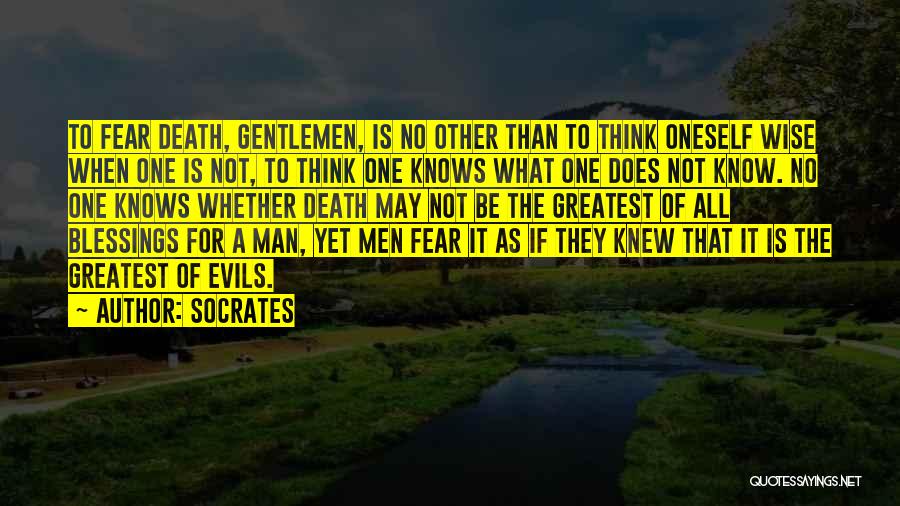 Fear And Death Quotes By Socrates