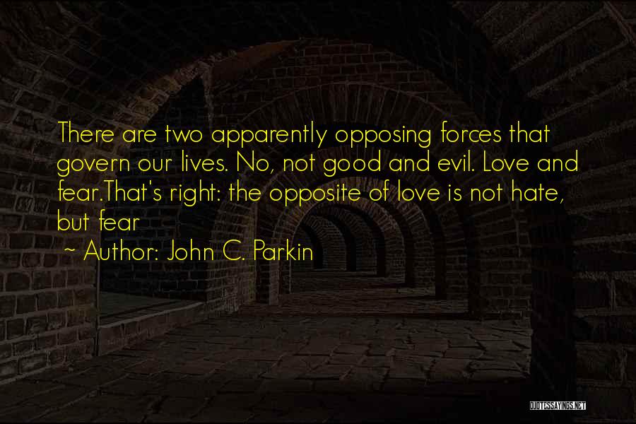 Fear And Hate Quotes By John C. Parkin