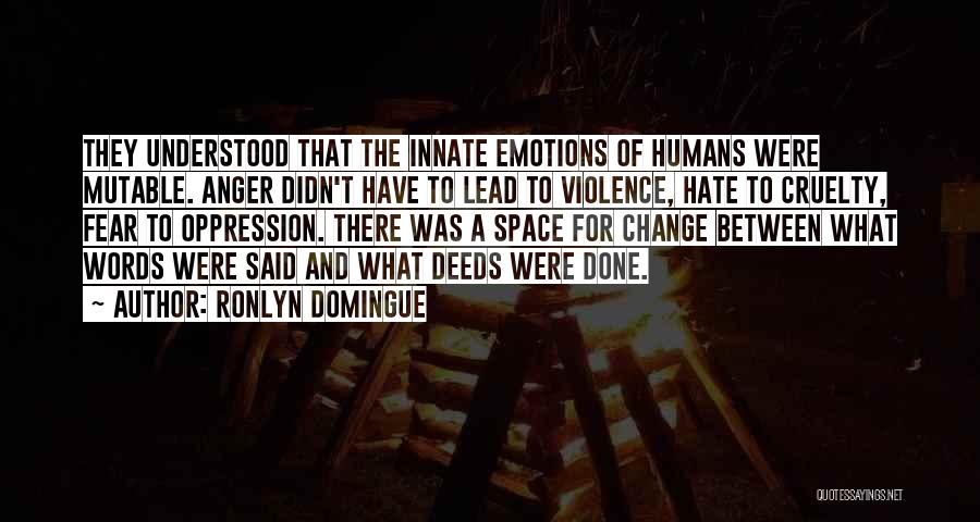Fear And Hate Quotes By Ronlyn Domingue