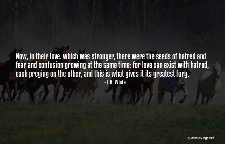 Fear And Hatred Quotes By T.H. White Fear And Hatred Quotes By T.H. White