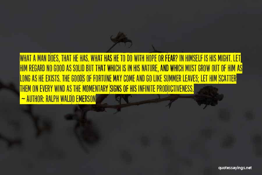 Fear And Hope Quotes By Ralph Waldo Emerson