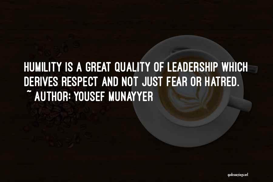 Fear And Leadership Quotes By Yousef Munayyer