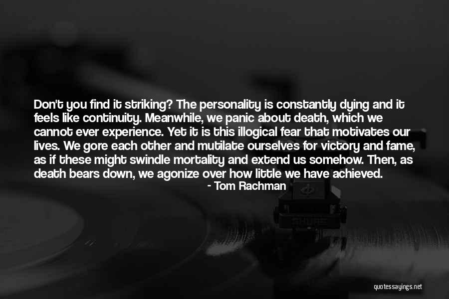 Fear And Panic Quotes By Tom Rachman Fear And Panic Quotes By Tom Rachman