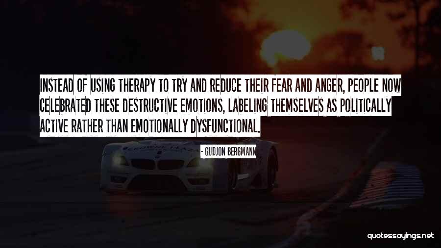 Fear And Politics Quotes By Gudjon Bergmann