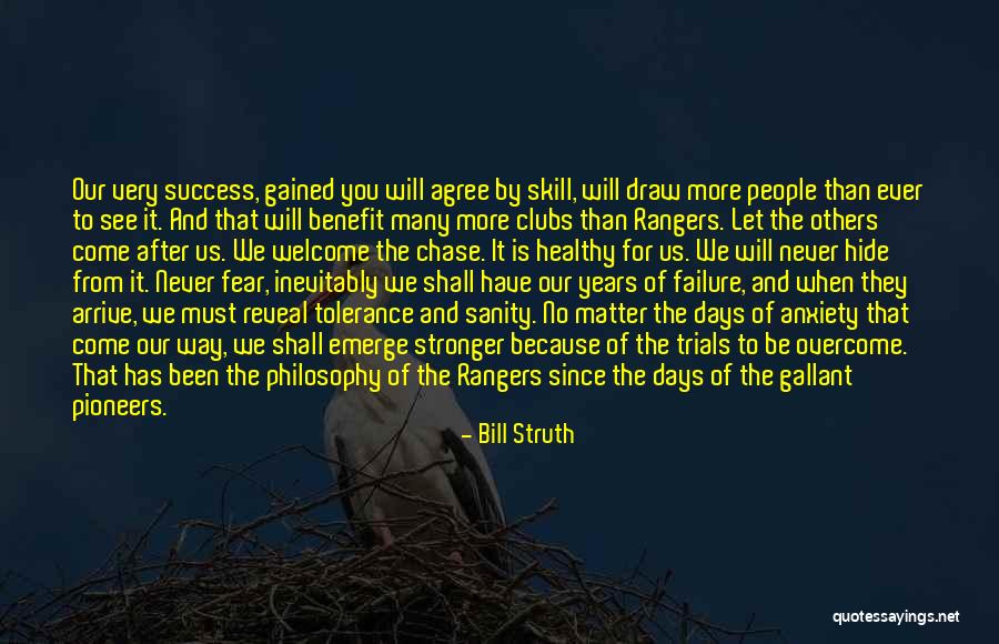 Fear And Success Quotes By Bill Struth