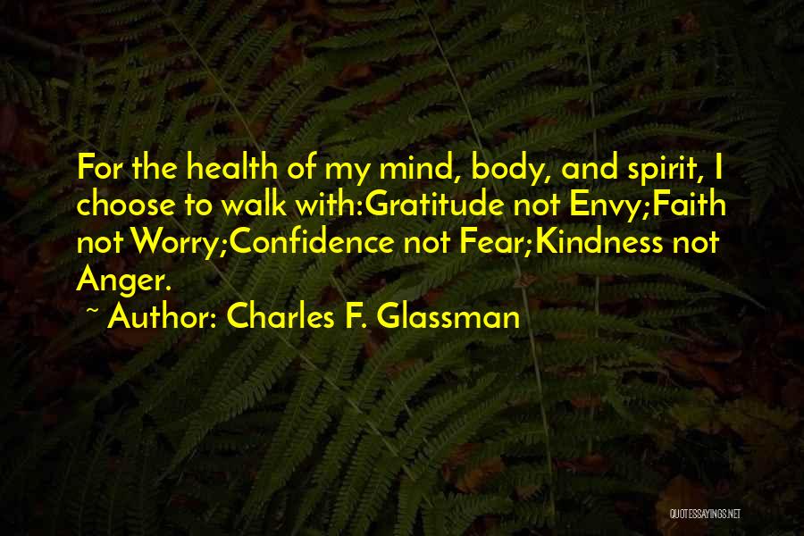Fear And Worry Quotes By Charles F. Glassman