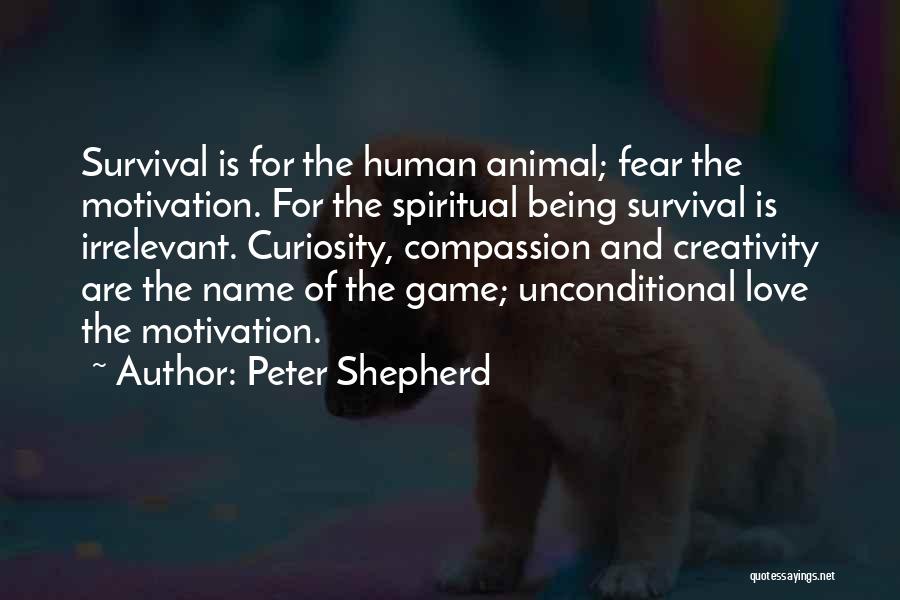 Fear As Motivation Quotes By Peter Shepherd