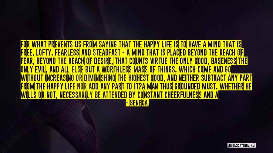 Fear As Motivation Quotes By Seneca.