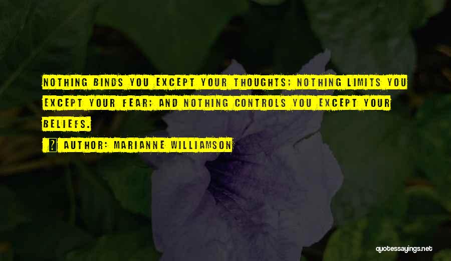 Fear Controls Quotes By Marianne Williamson