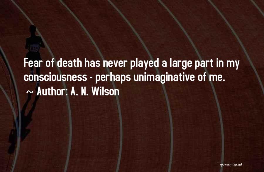 Fear Death Quotes By A. N. Wilson