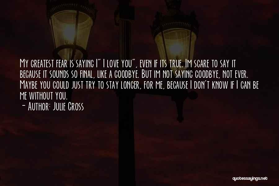 Fear For Love Quotes By Julie Cross