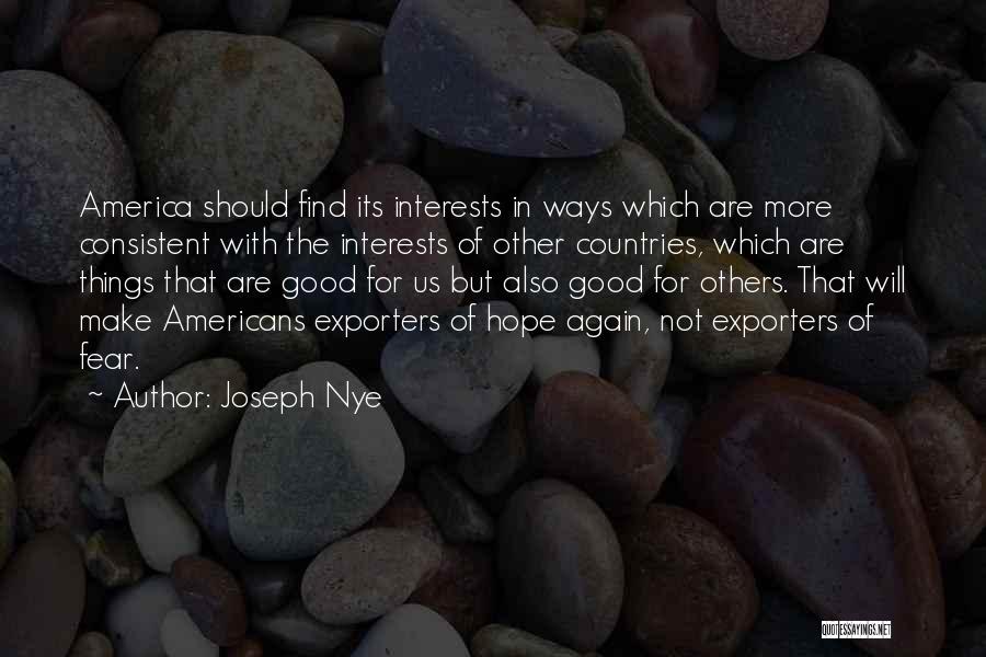 Fear For Others Quotes By Joseph Nye