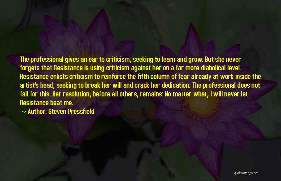 Fear For Quotes By Steven Pressfield