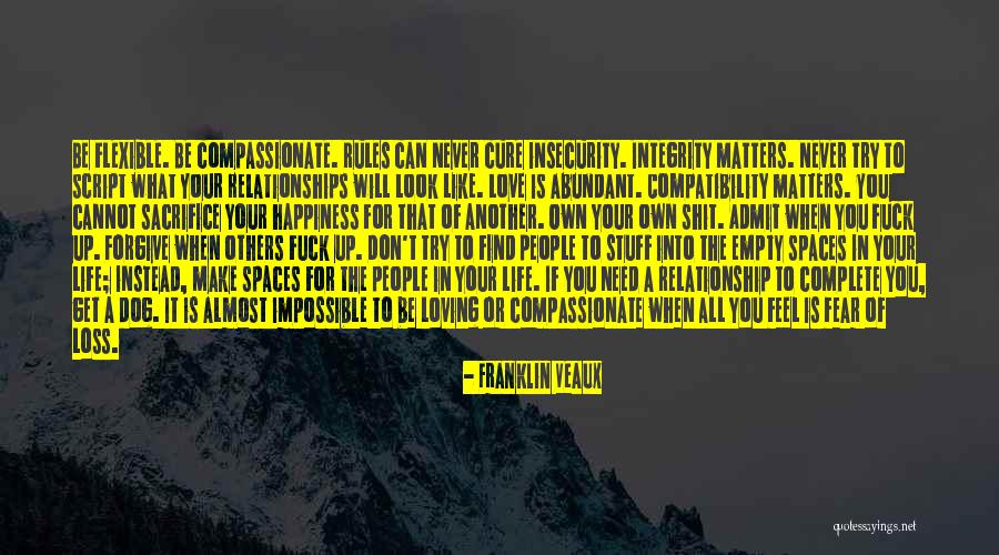 Fear In Love Relationships Quotes By Franklin Veaux