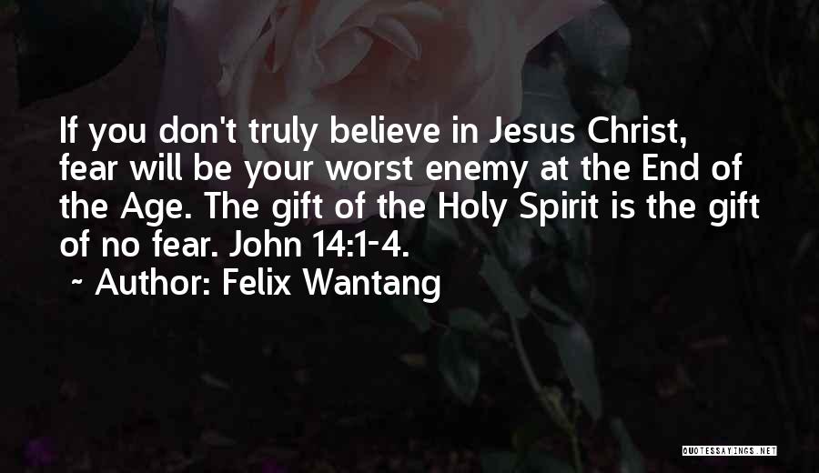Fear In The Bible Quotes By Felix Wantang