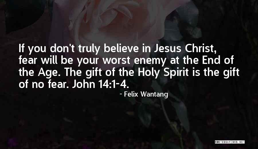 Fear In The Bible Quotes By Felix Wantang