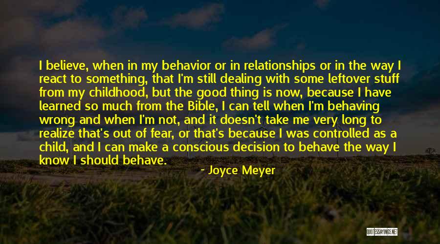 Fear In The Bible Quotes By Joyce Meyer Fear In The Bible Quotes By Joyce Meyer