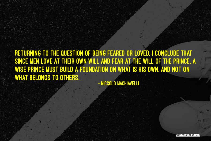 Fear Love Quotes By Niccolo Machiavelli