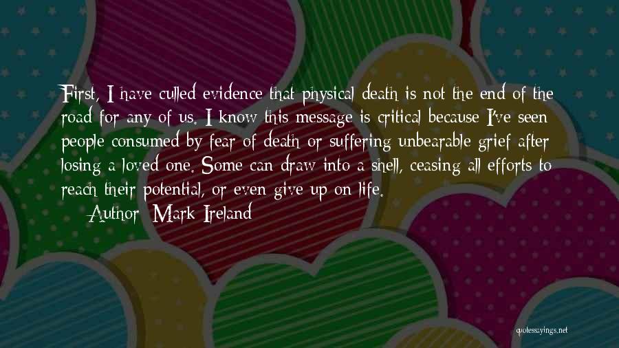 Fear Not Death Quotes By Mark Ireland