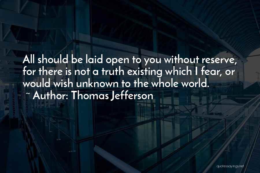 Fear Not Existing Quotes By Thomas Jefferson