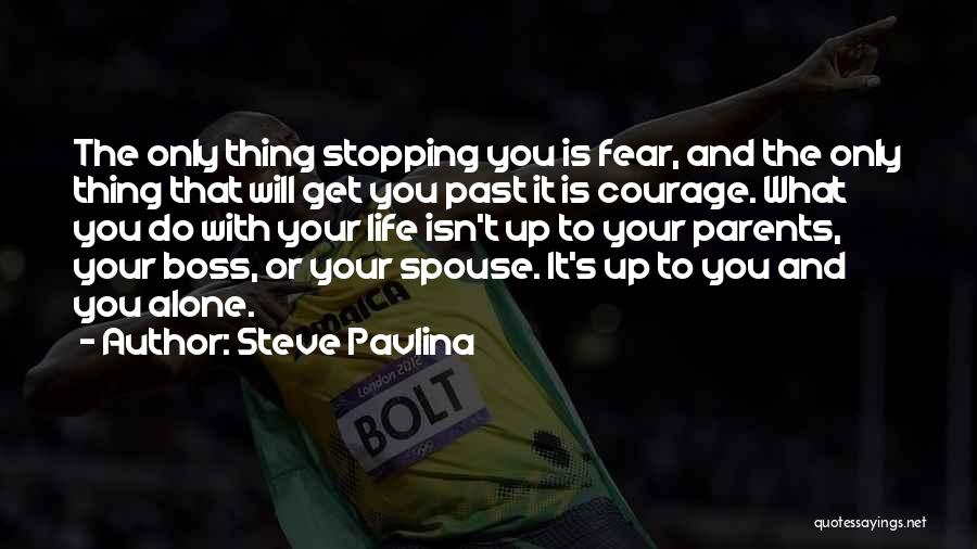 Fear Not Stopping You Quotes By Steve Pavlina