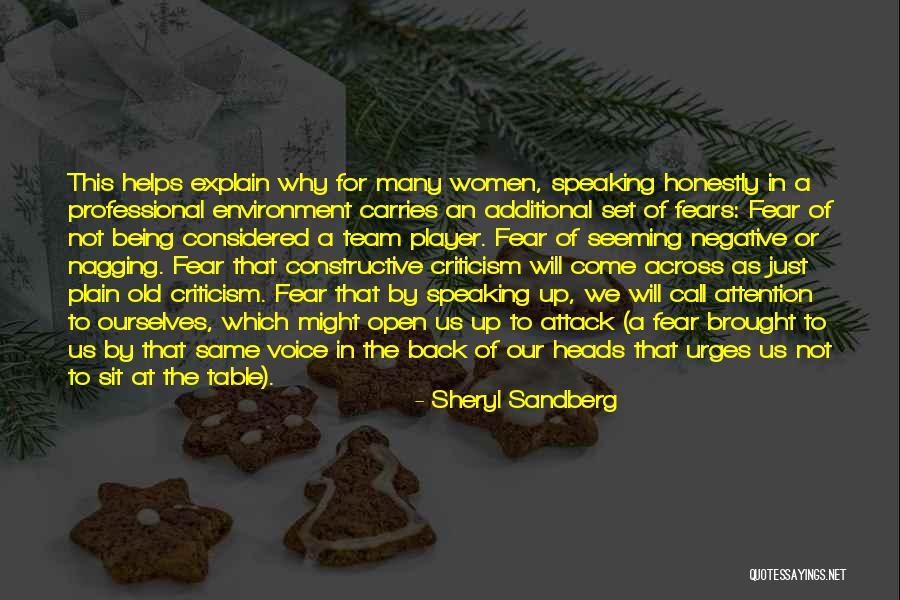 Fear Of Criticism Quotes By Sheryl Sandberg Fear Of Criticism Quotes By Sheryl Sandberg