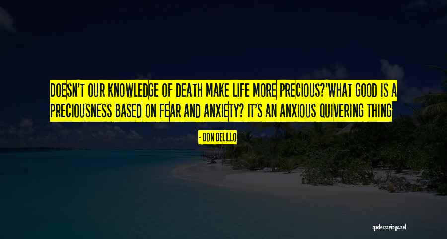 Fear Of Death Anxiety Quotes By Don DeLillo