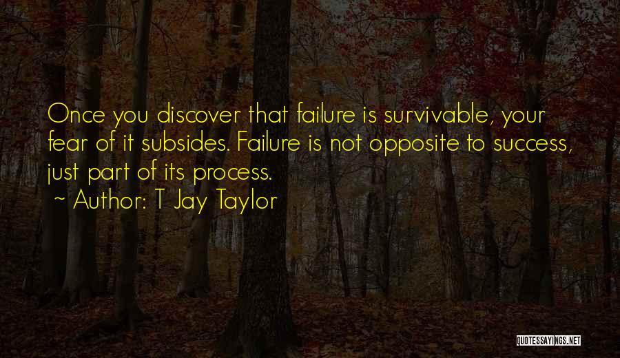 Fear Of Failure Success Quotes By T Jay Taylor