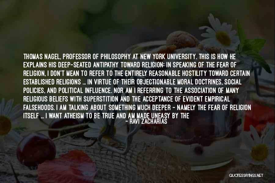 Fear Of Fear Itself Quotes By Ravi Zacharias