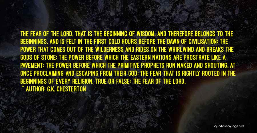 Fear Of God Quotes By G.K. Chesterton