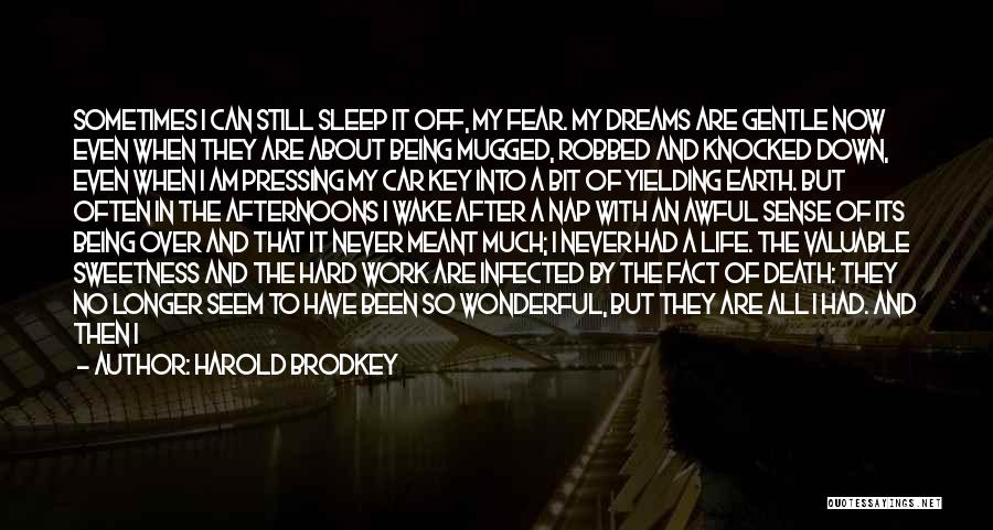 Fear Of Life And Death Quotes By Harold Brodkey