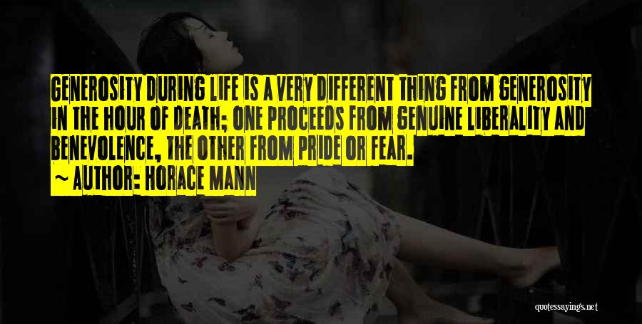 Fear Of Life And Death Quotes By Horace Mann