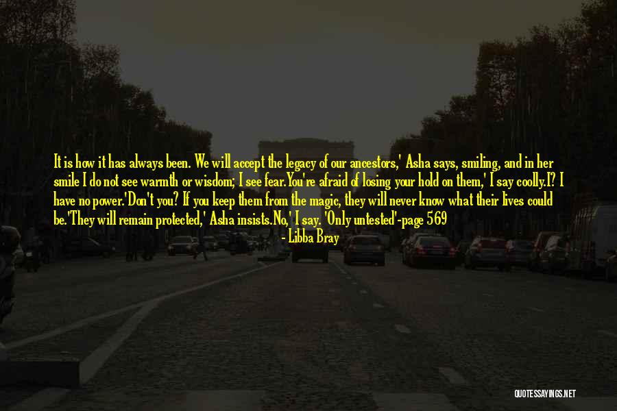 Fear Of Losing Her Quotes By Libba Bray Fear Of Losing Her Quotes By Libba Bray
