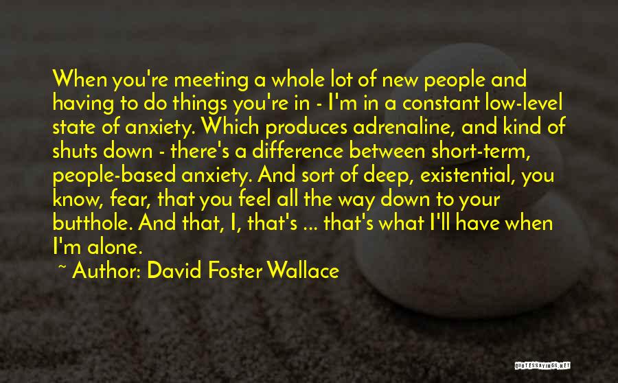 Fear Of New Things Quotes By David Foster Wallace