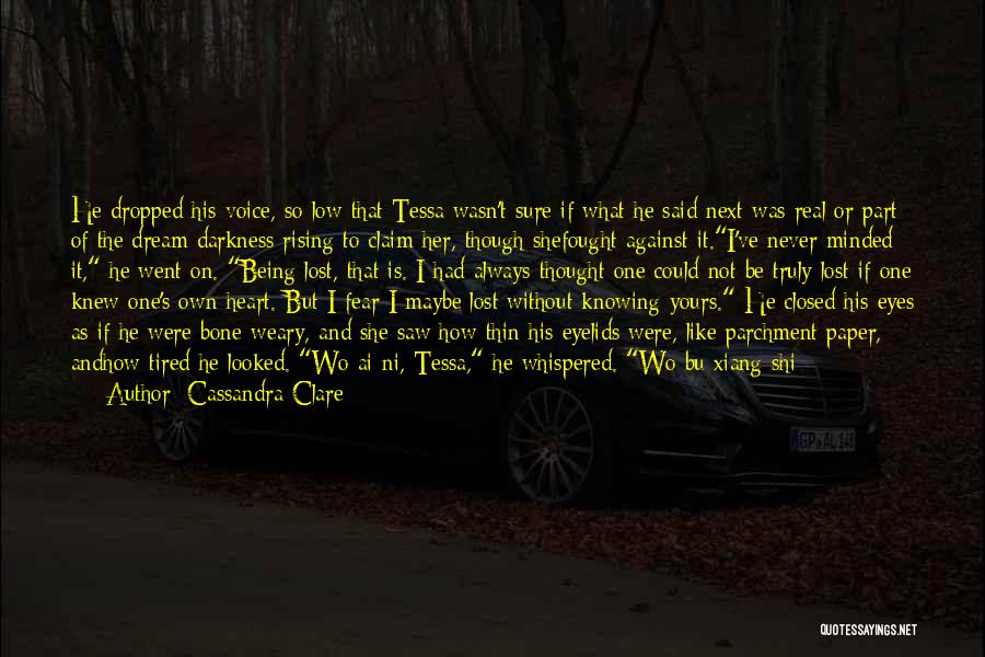 Fear Of Not Knowing Quotes By Cassandra Clare