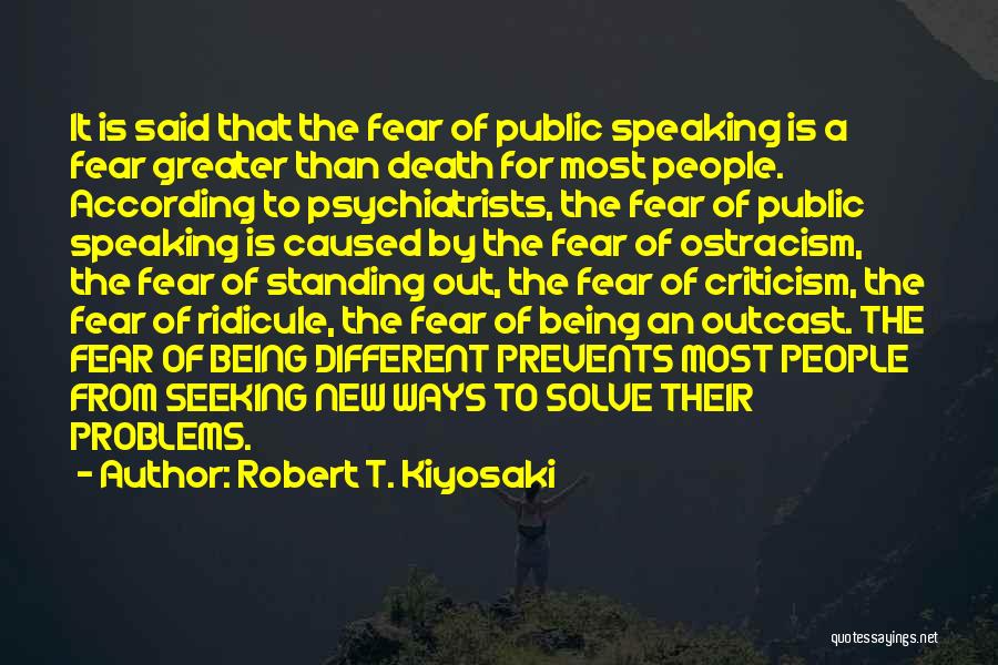 Fear Of Public Speaking Quotes By Robert T. Kiyosaki