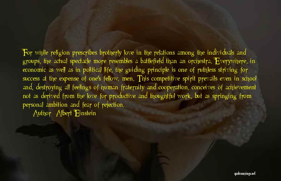 Fear Of Rejection Quotes By Albert Einstein