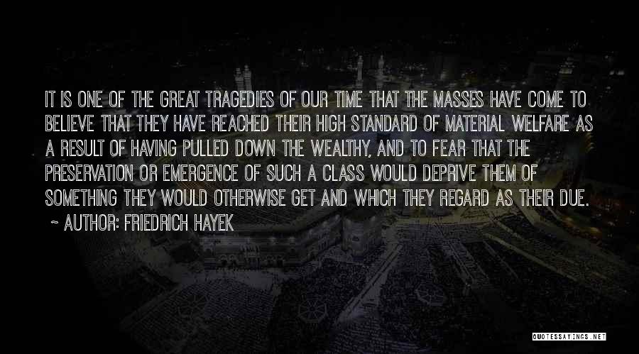 Fear Of Result Quotes By Friedrich Hayek