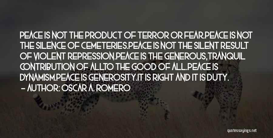 Fear Of Result Quotes By Oscar A. Romero