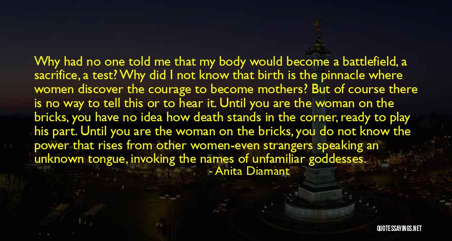 Fear Of Speaking Quotes By Anita Diamant