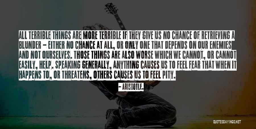 Fear Of Speaking Quotes By Aristotle.