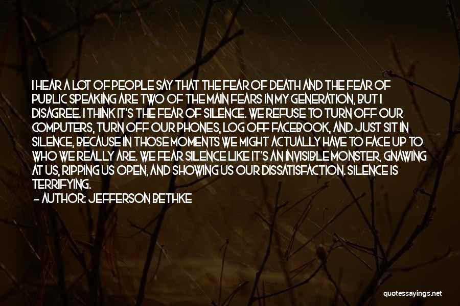 Fear Of Speaking Quotes By Jefferson Bethke