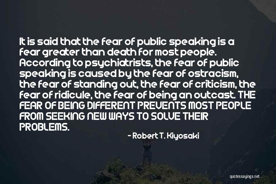 Fear Of Speaking Quotes By Robert T. Kiyosaki